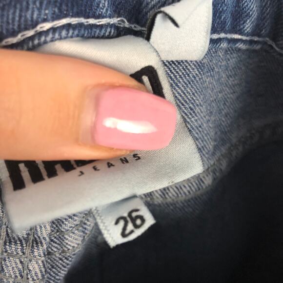 Ragged Priest Plaid Jeans Medium Wash Sz. 26 - Picture 9 of 11